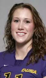 Redshirt sophomore Britney Roper leads the team in kills in conference play with 57.