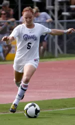 Freshman Chrissy Gratz scored a goal and added an assist in the Pirates' 3-1 victory over Southern Miss