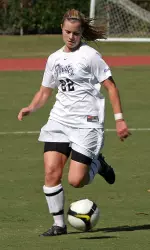 Senior Alexis Foltz scored a goal against UAB last year and is playing her final games at Bunting Field this weekend.