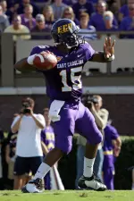 Senior Patrick Pinkney scored one of ECU's three rushing touchdowns.