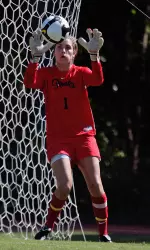 Freshman goalkeeper Berit Hansen shut out Marshall Friday night.