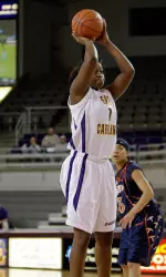 Junior Kim Gay led the Lady Pirates in rebounding last season at 5.2 per contest