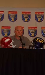 East Carolina defensive coordinator Greg Hudson addressed the media at this afternoon's press conference.
