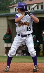 Senior Angel Barrella finished the day with three runs batted in, including the game winner against Middle Tennessee