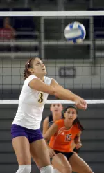 Stephanie Turner posted her third-straight double-digit kill effort with 14