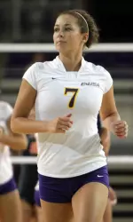 Senior setter Hannah Fenker earned All-Tournament honors at Virginia Tech last weekend