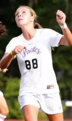 Freshman Hali Oughton's first career goal gave the Pirates a 1-0 victory over Rice Friday