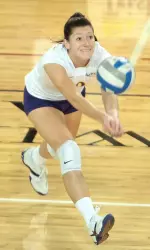 Senior Katie Prast notched five digs on Friday night
