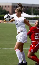 Sophomore Jessica Woodward looks to lead the Pirates over Wake Forest this afternoon