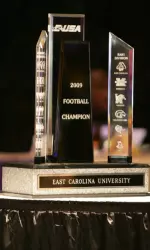 The 2009 East Carolina football team claimed the Conference USA Championship, becoming the first team in league history to win back-to-back title contests.