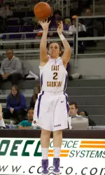 Junior Allison Spivey was 5-for-5 from beyond the arc in the win at Houston Friday