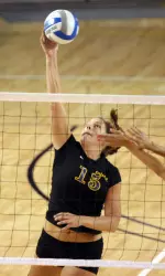 Junior Jackie Varnum posted a career-high 18 kills against UAB Friday