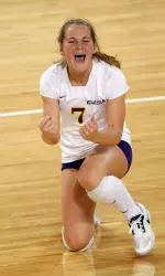 Freshman Shelby Beasley set a career high with 23 digs Friday against SMU