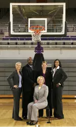 The East Carolina women's basketball coaching staff will lead the Pirates in a Purple-Gold scrimmage Oct. 23 before the Homecoming football game against Marshall