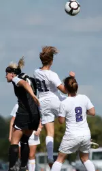 Rachel Wechsler battles for a ball against Colorado College.