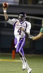 Dominique Davis threw for five touchdowns and helped lift the Pirates past UAB Thursday night