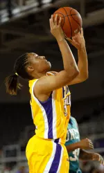 Sophomore Ariana Jackson was one of five Pirates that scored in double figures Friday