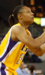 Sophomore Ariana Jackson posted her first career double-double against Virginia Union Monday.