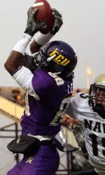 Junior Lance Lewis had a career-high 118 yards receiving and scored two touchdowns.