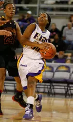 Sophomore Shala Hodges led the offense with 11 at Charlotte Sunday