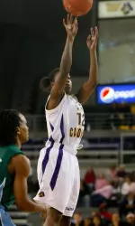 Sophomore Ashley Clarke recorded a career-best 13 rebounds as part of her fourth double-double this season