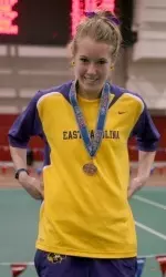 Brittany Copeland took third in the 5,000-meter run