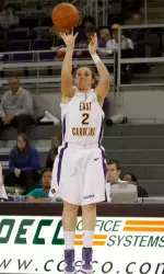 Junior Allison Spivey set a school record for most three-point field goals in a season with three against Tulane