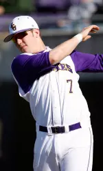 Junior Dustin Harrington was 6-for-6 with two home runs and six RBI against Monmouth.