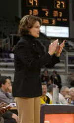 Head Coach Sharon Baldwin-Tener and the Lady Pirates open tournament play against Southern Miss Monday