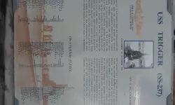 Signs like this commemorate each ship that was sunk at Pearl Harbor.