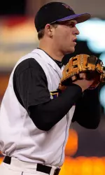 Sophomore Corey Thompson collected his fourth game-winning RBI in the fourth inning.