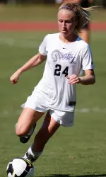 Bailey Wilcox leads the Pirates into action against the women's alumni team Saturday at 12:00 p.m.