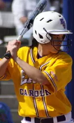 Senior Kaui Tom hit her third home run in the past four games during the opener against UCF.