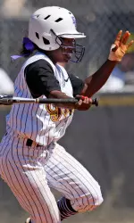 Senior Christina Merrida drove in the game's only run with a first-inning single in the opener.