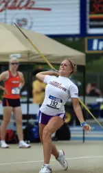 Sophomore Nicole Tozzi finished 13th in the javelin throw