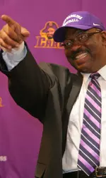 Head Coach Ruffin McNeill will take part in his first Meet the Pirates Night Saturday, Aug. 21.