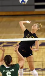Junior Amanda Lutzow leads ECU in kills and kills per set in 2010