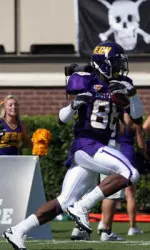 Junior Lance Lewis scored two touchdowns Sunday against Tulsa.