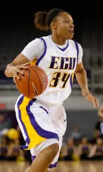 Ariana Jackson scored 16 points to lead three ECU players in double figures Sunday.