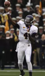 Senior Dominique Davis was named the Conference USA Offensive Player-of-the-Week after setting two NCAA records in the Pirates' win at Navy.