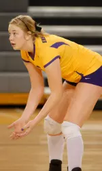 Kasey Kavanaugh put together a career-high defensive performance Sunday with 11 digs.