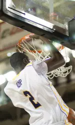 Maurice Kemp posted a double-double in his ECU debut against Milligan.