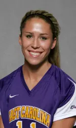 Senior Jessica Abshire dished out two assists in ECU's 2-1 win over UCF.