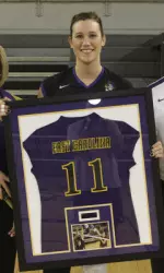 Britney Roper is one of four seniors who will play their last match at Minges Coliseum Wednesday.