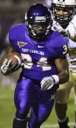 Sophomore Torrance Hunt rushed for a career-high 100 yards and the game-winning 56-yard touchdown against UCF.