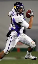 Sophomore inside receiver Justin Jones caught a career-high three touchdown passes at Marshall.