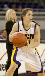Sophomore Katie Paschal scored a team-best eight points against No. 19 Delaware.