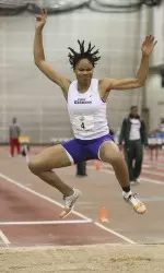 Junior All-America Tynita Butts captured two event titles at the CNU Holiday Open.