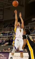 Sophomore Kristine Mial paced ECU offensively against VCU with 17 points.