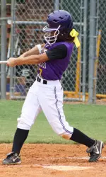 Freshman Kristi Oshiro had two of ECU's three hits against No. 3 Georgia.
